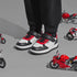 Sneakers bianche e nere da bambino con logo sul tallone Ducati, Brand, SKU k262000321, Immagine 0